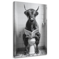 LEINWANDBILD Tiere 80x120cm - Schwarz, Textil (80/120cm) - Feeby