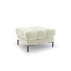 POUF Mamaia aus Samt leichtes beige - Creme, Textil (60/41/60cm) - Micadoni