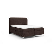 BOXBETT Emilio - Braun, Holzwerkstoff/Textil (140/200cm) - Fun Möbel