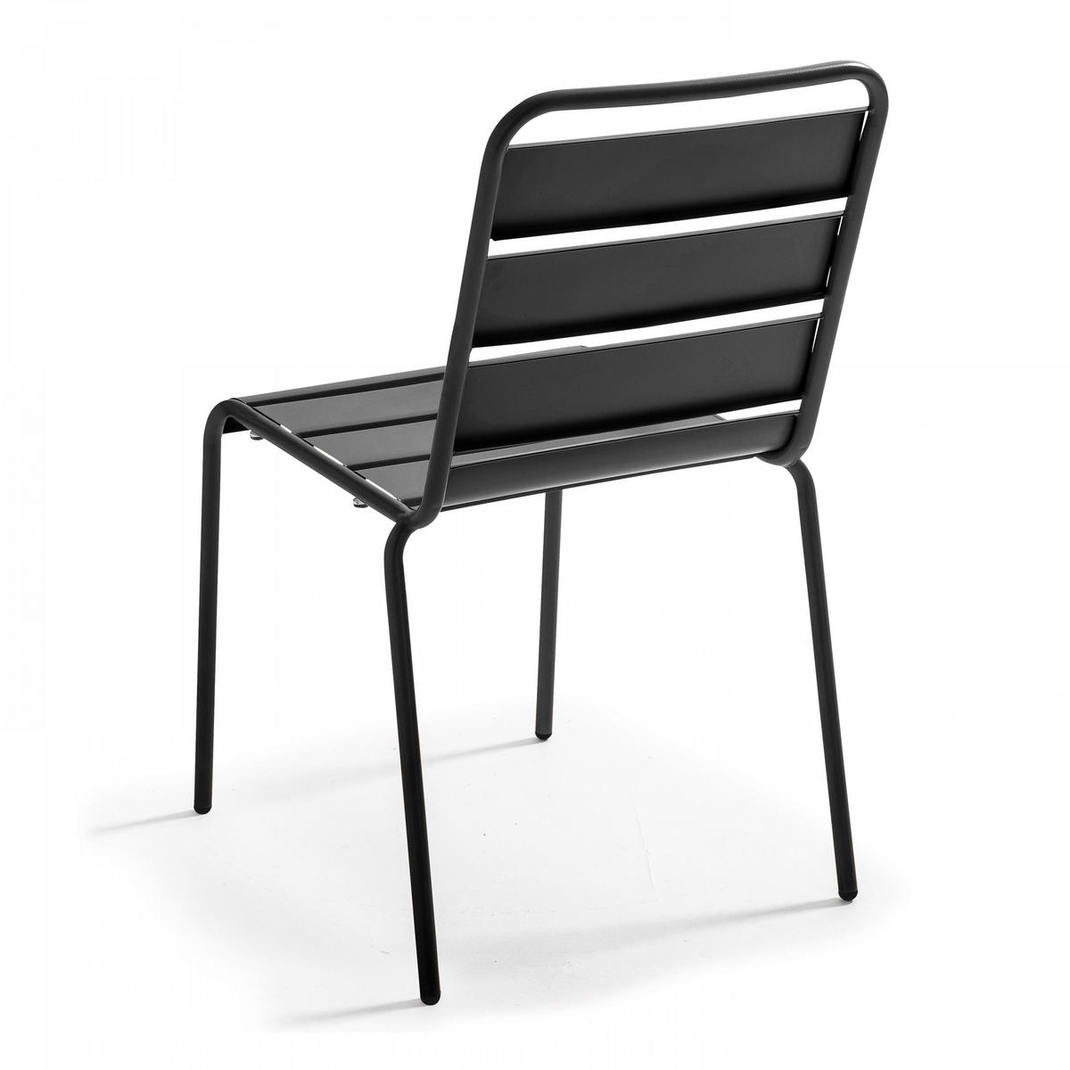 GARTENSET 7-tlg., Grau - Grau, Metall - Oviala