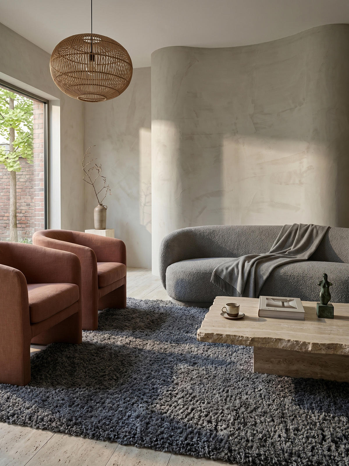 HOCHFLORTEPPICH Shaggy Uni Kuschelig Waschbar Wohnzimmer Strapazierfähig Grau 120x170 cm – RHEIN - Grau, Textil (170/120cm) - KADIMA DESIGN