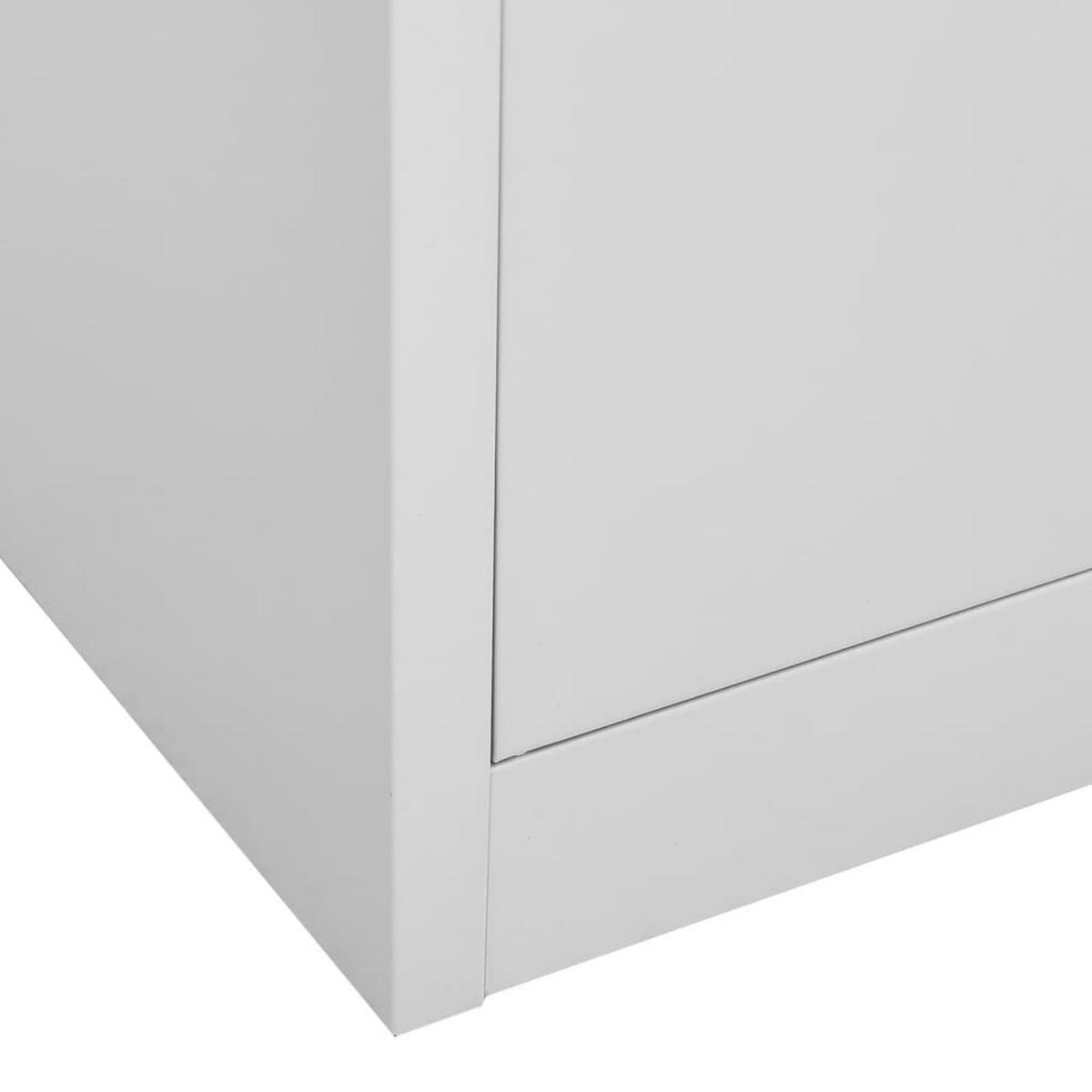 MEHRZWECKSCHRANK Sanders 90/45/92.5 cm - Grau, Metall (90/92.5/45cm) - Nettlife
