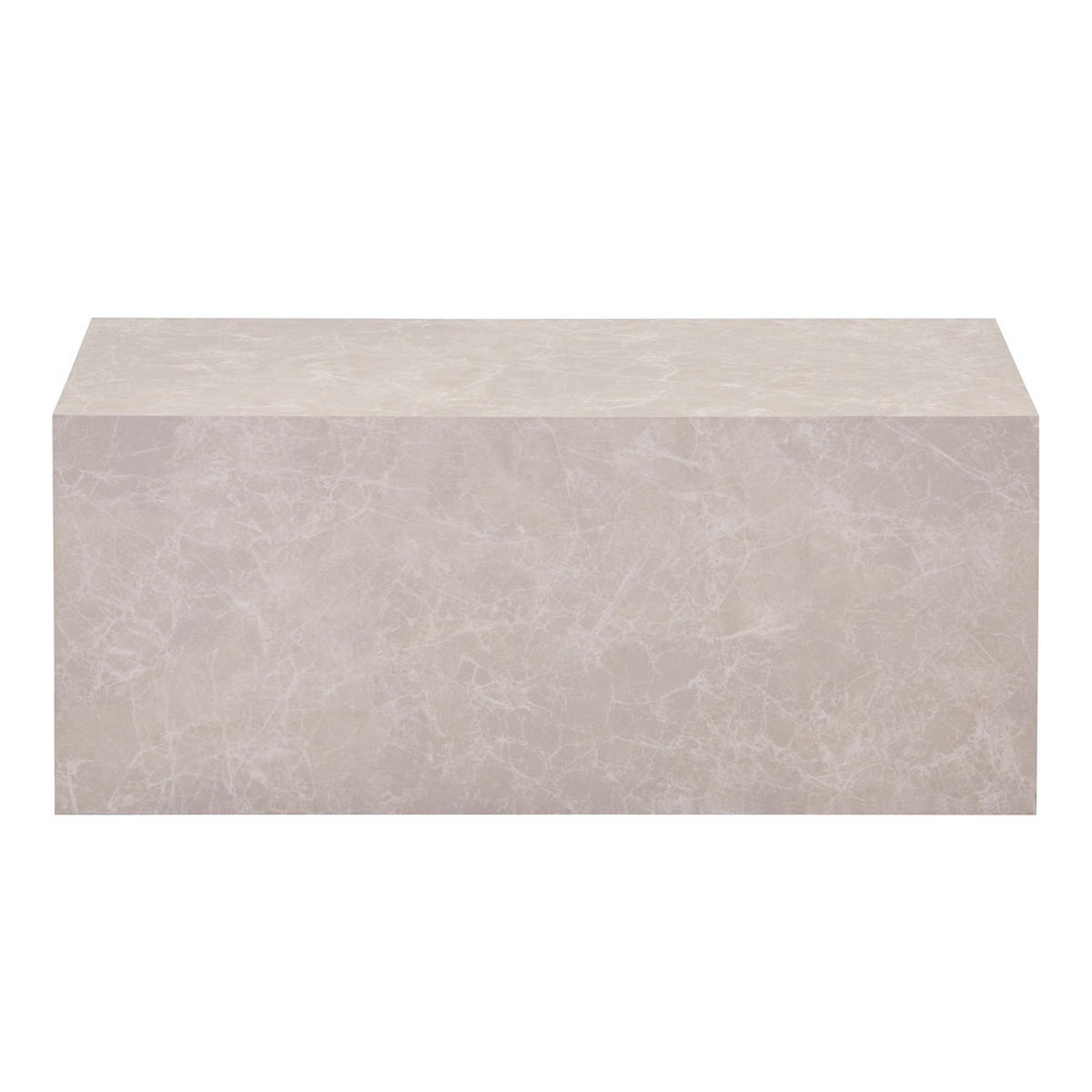 COUCHTISCH AMIRI L - Farbe: Beige, Größe: 95 x 40 x 50 cm - Beige, Holzwerkstoff/Textil (40/95/50cm) - Home Deluxe