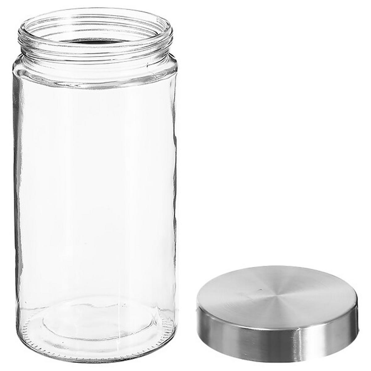 EINMACHGLAS Nixo, Glas, Edelstahl, Transparent, 1.7 L - Transparent, Glas (1.7L) - 5five Simply Smart