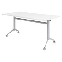 KLAPPTISCH fahrbar KF 80/160/75 cm in Weiß - Weiß, Holzwerkstoff (80/160/75cm) - bümö