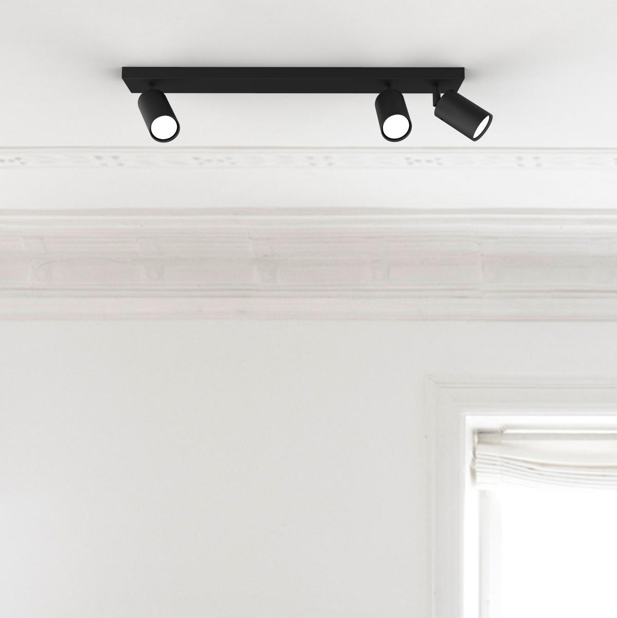 DECKENLEUCHTE - Schwarz, Metall (6/70/6cm) - Lumicom