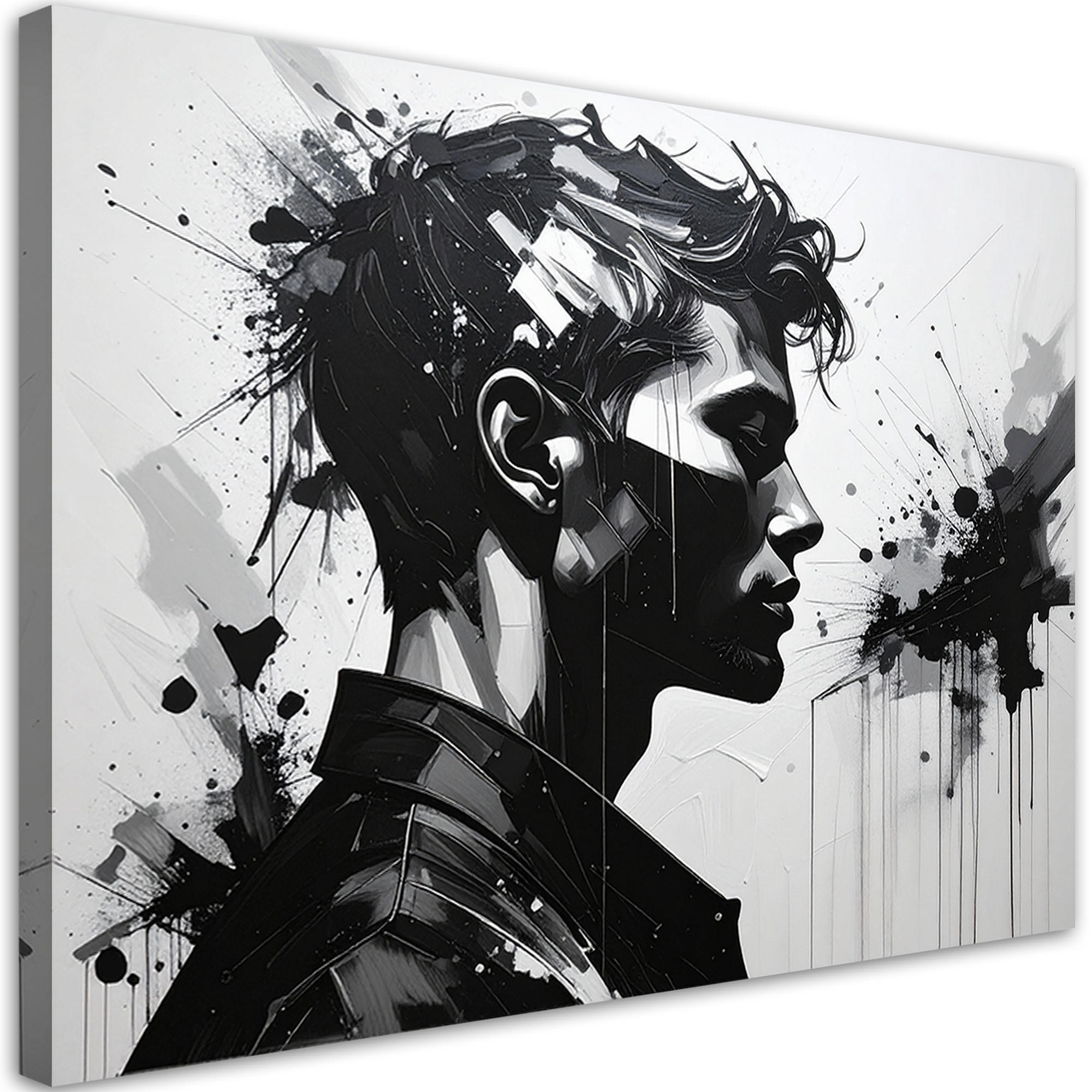 Feeby Wandbild, Schwarz 30x20 cm