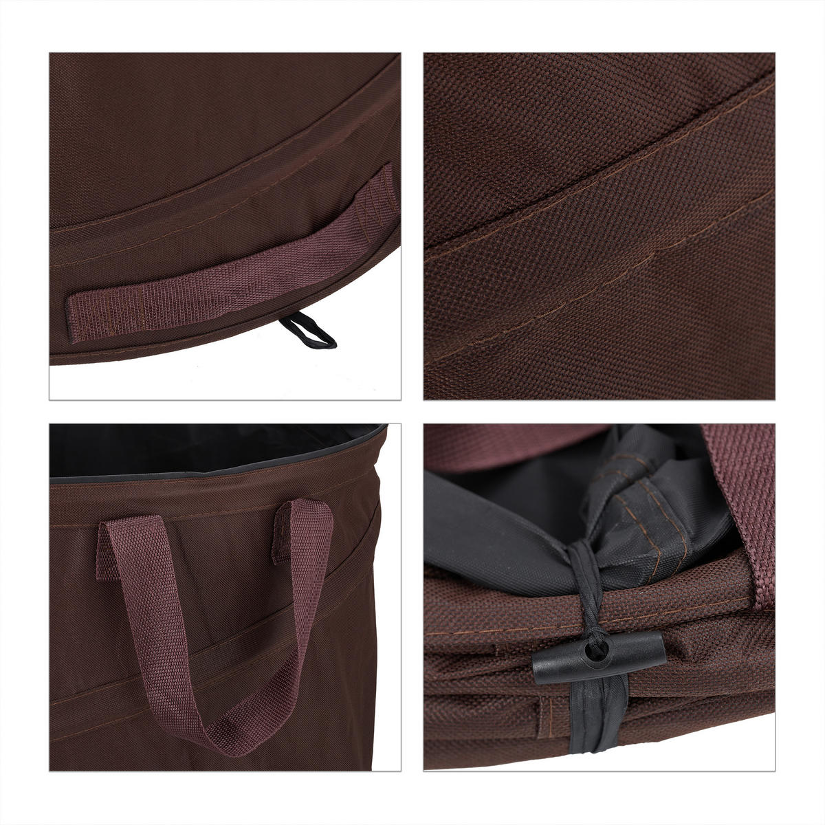 3XLAUBSACK - Braun, Kunststoff/Textil (46/47/46cm) - Relaxdays