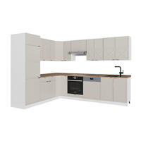 ECKKÜCHE Fame-Line GrauBeige/Weiß 227 x 287 cm, AP Eiche - Weiß/Grau, Holzwerkstoff (287/81.6/60cm) - Vicco