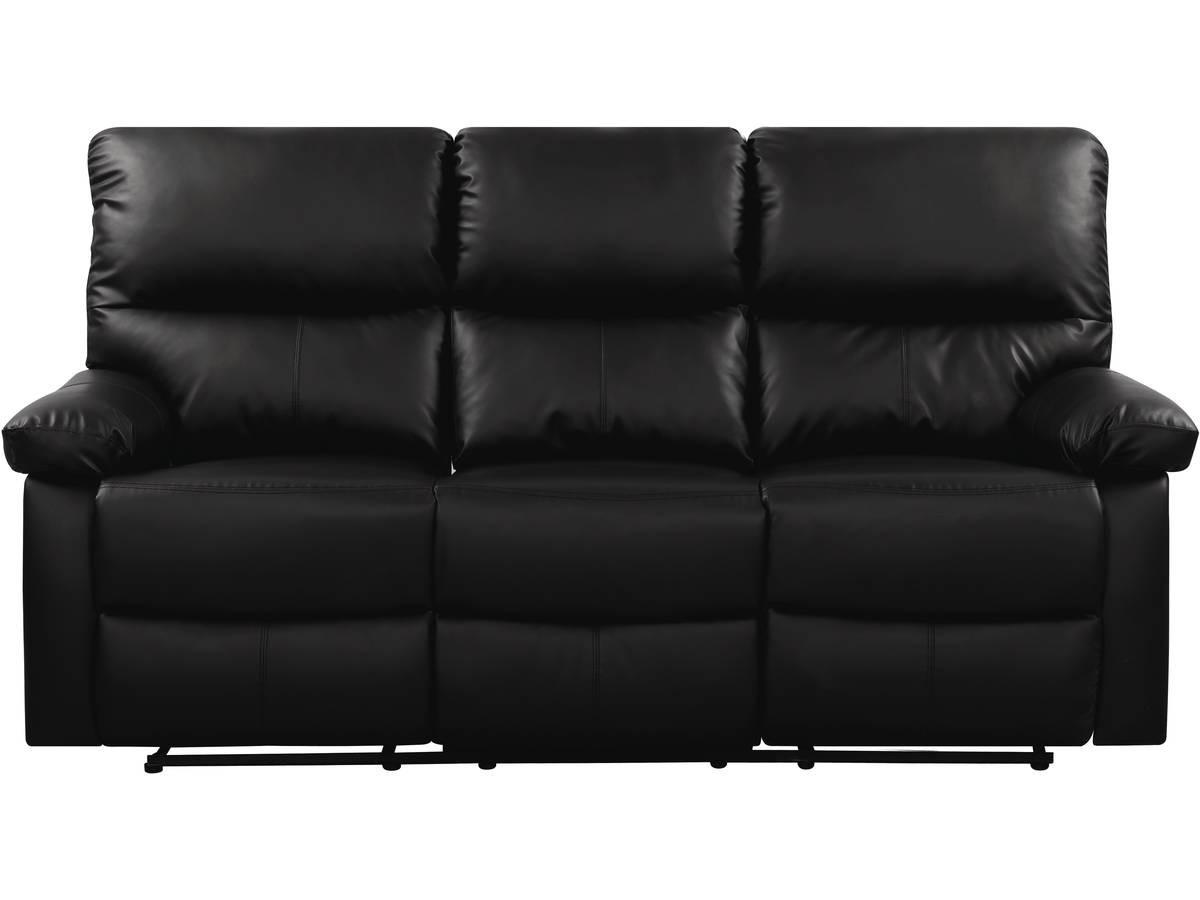 RELAXSOFA Lincoln Schwarz - Schwarz, Kunststoff (197/103/89cm) - Habitat Garten