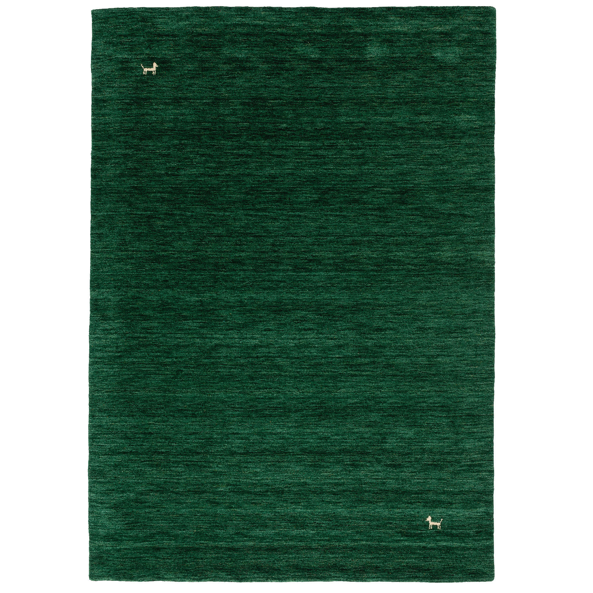 NATUR TEPPICH INDO NEPAL GABBEH SHIVA - Dunkelgrün, Textil (70/140cm) - Pergamon