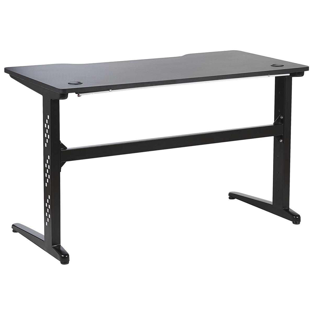 SPIELTISCH schwarz 120/60/73 cm Dexter - Schwarz, Holzwerkstoff (60/120/73cm) - Beliani
