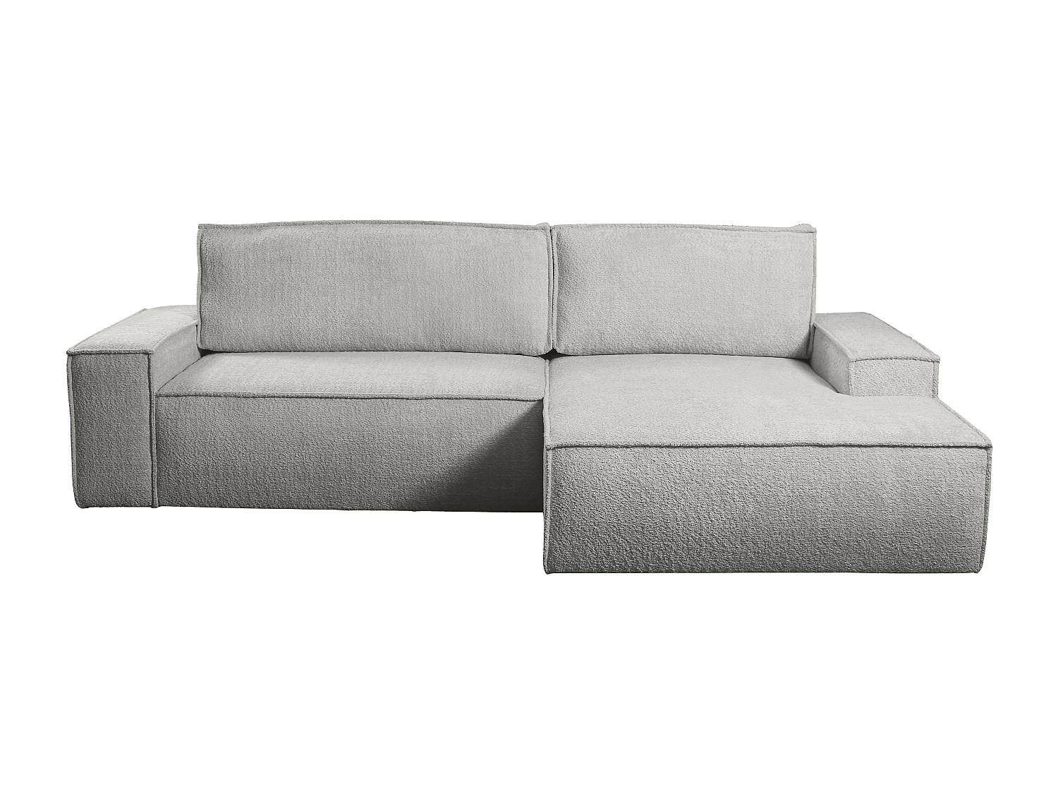 SCHLAFSOFA - 4 Personen - Stoff - Grau - - Grau, Textil (267/85/167cm) - Vente-Unique