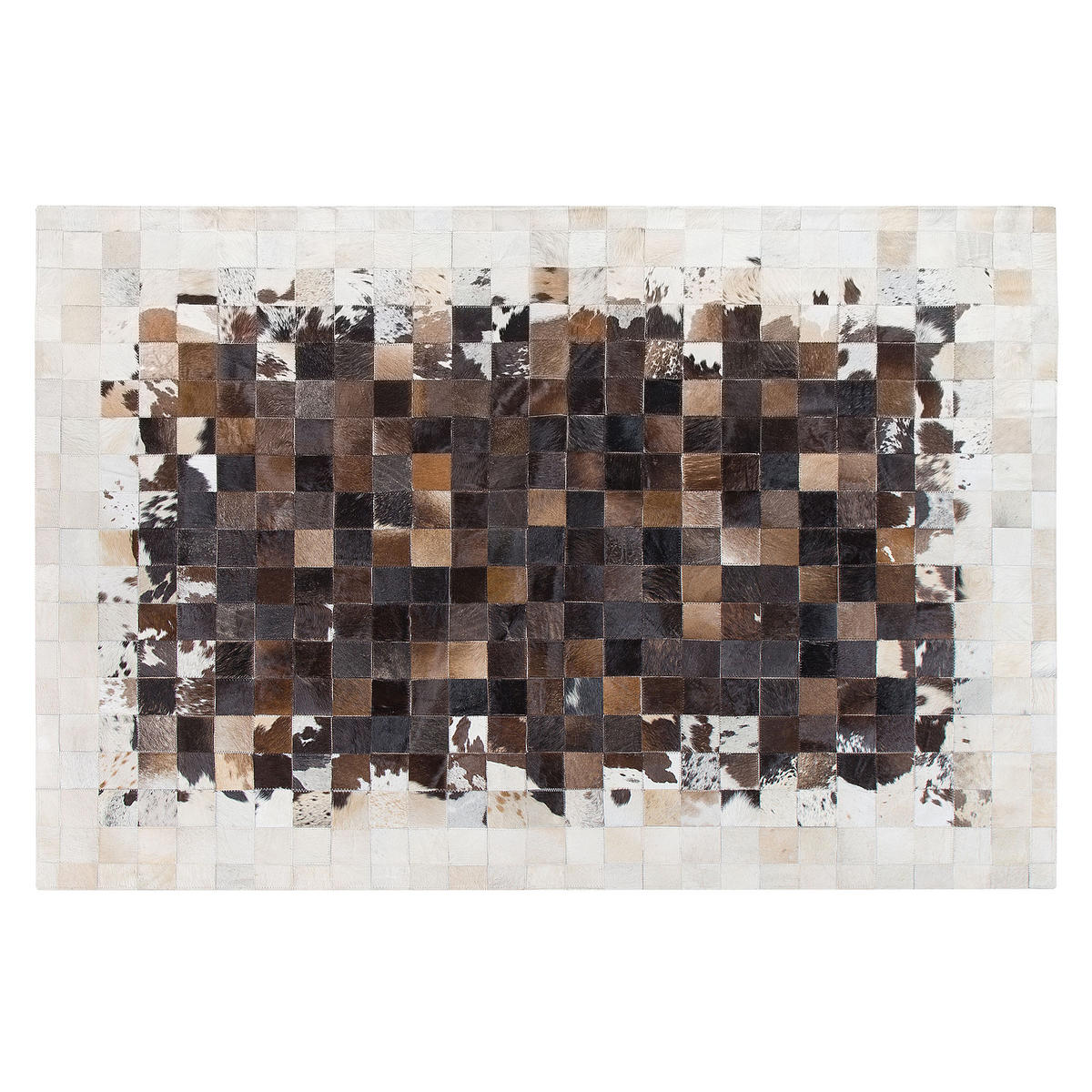 KURZFLOR-TEPPICH Okculu 200/140 cm - Braun, Fell (140/200cm) - Beliani