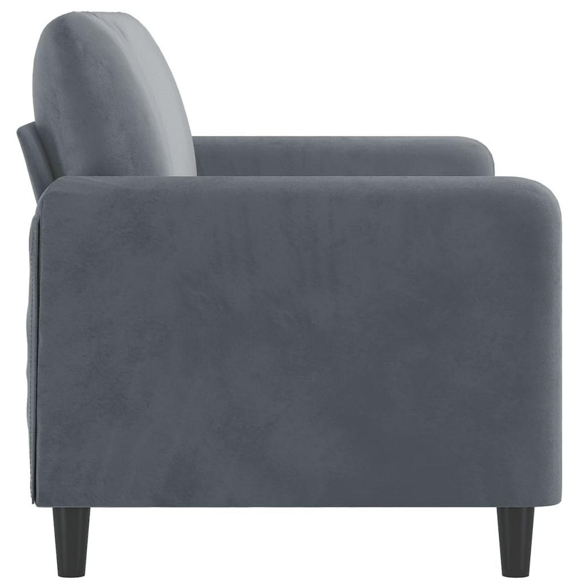 2-SITZER-SOFA Thompson - Grau, Naturmaterialien (158/77/80cm) - Nettlife