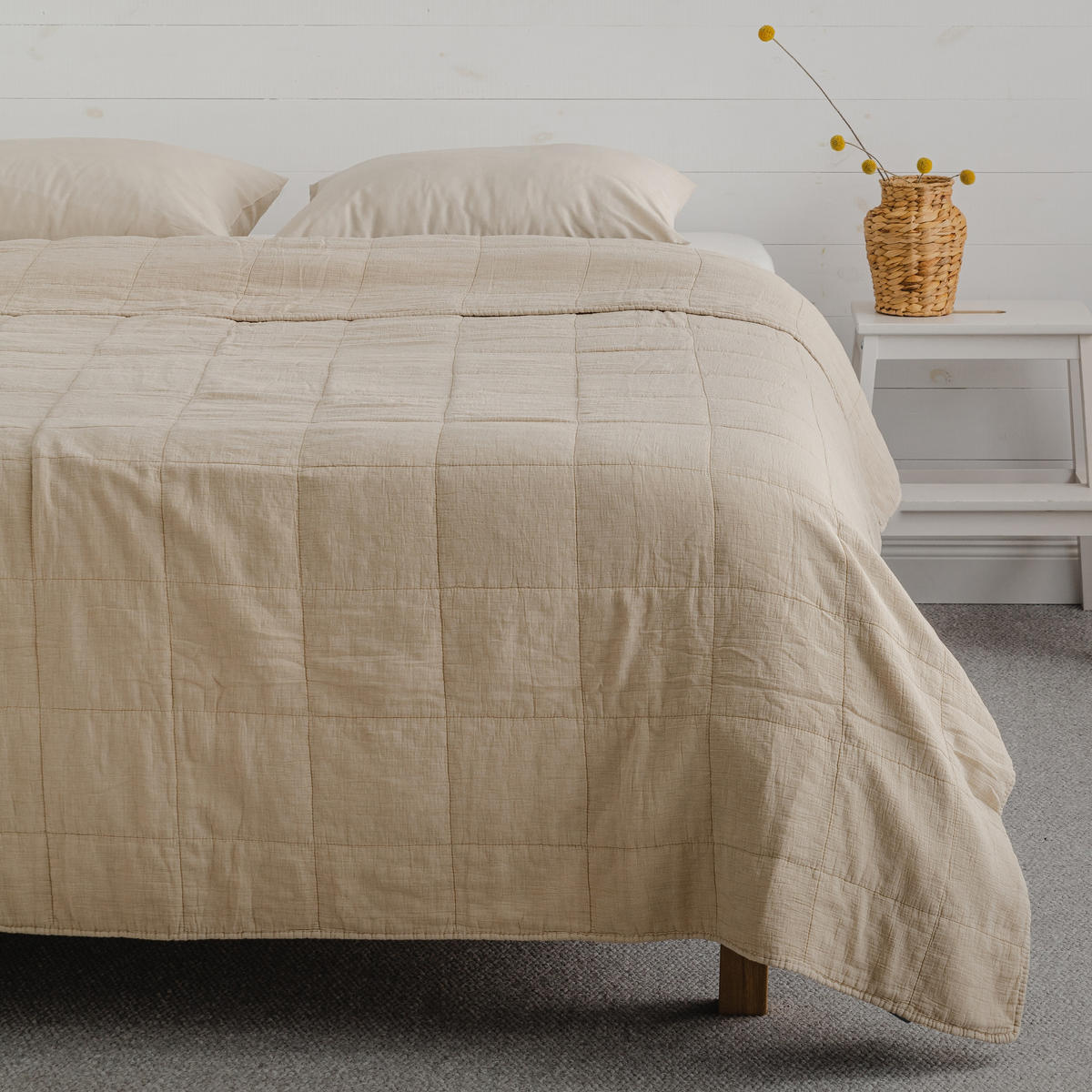 TAGESDECKE Meade - Beige, Textil (200/220cm) - home&you