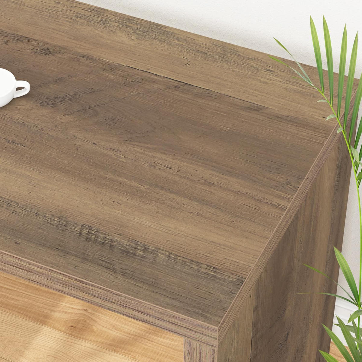 SCHREIBTISCH mit Schubladen flexibel 140 x 50 x 76 cm - Eichefarben, Holzwerkstoff/Metall (50/140/76cm) - Quality Elegance