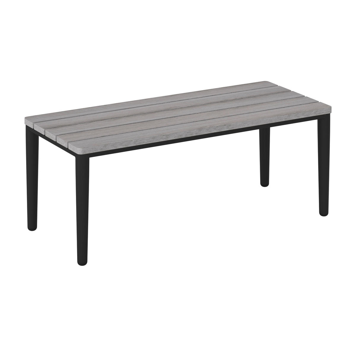 LOUNGEGARNITUR Enja Hellgrau Metall/Outdoorstoff - Hellgrau, Metall