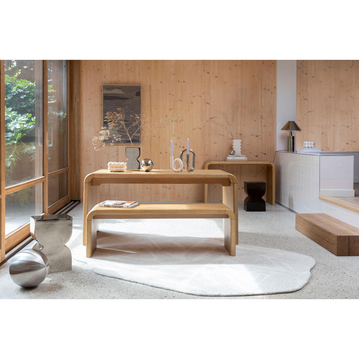 TEPPICH Forms 160x230 cm Beige - Weiß, Textil (230/160cm) - Zuiver
