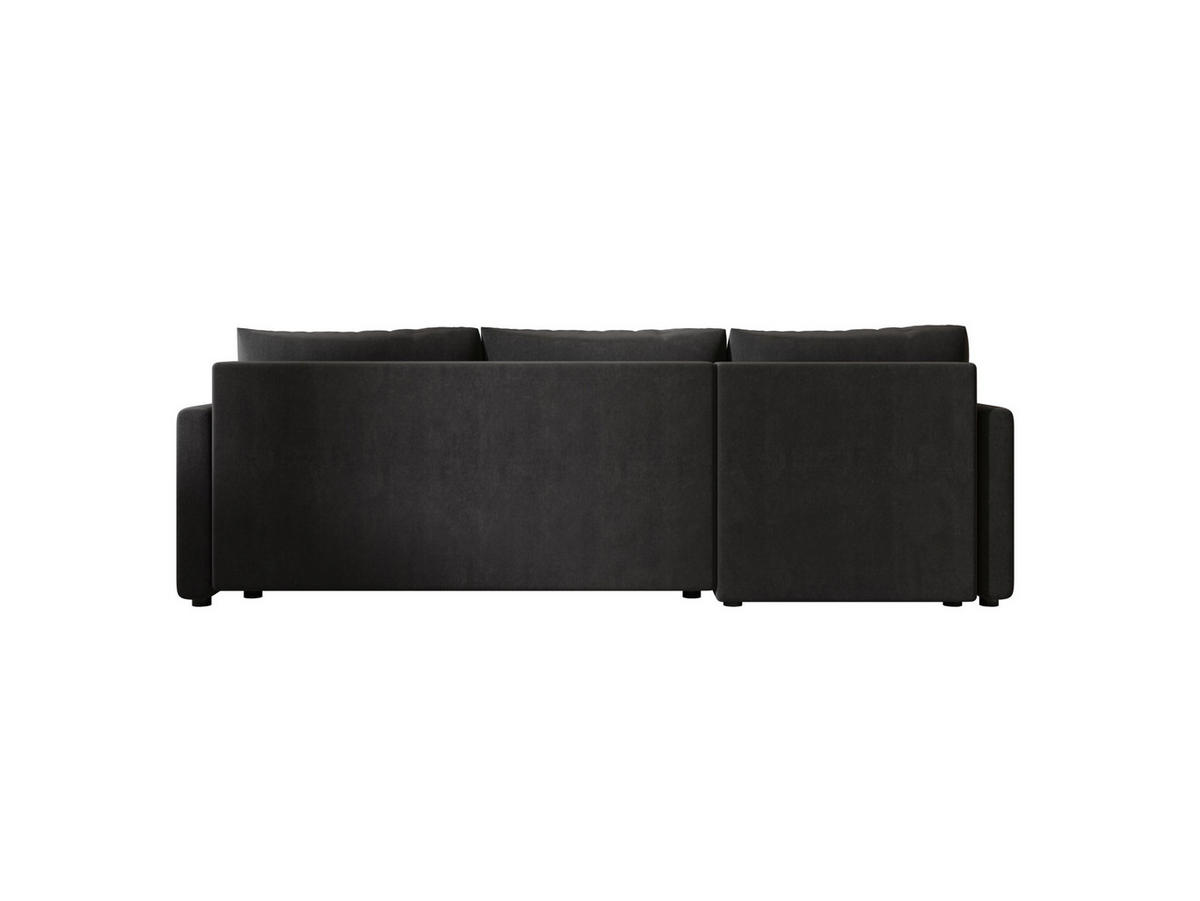 ECKSOFA MOS L BIS Itaka 27 Links mit Schlaffunktion - Dunkelgrau, Textil (220/143cm) - Bedante