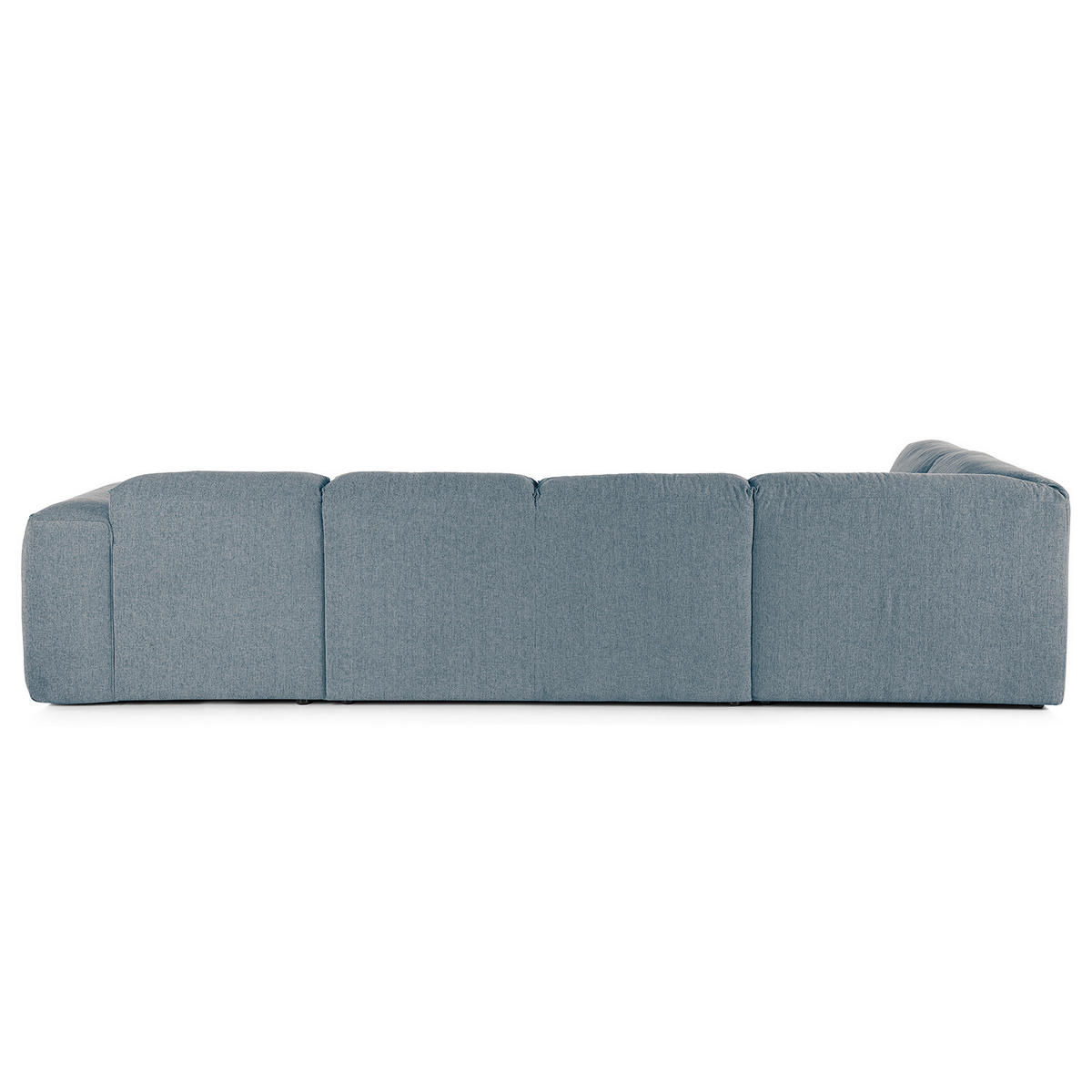 WOHNLANDSCHAFT mit Longchair - Blau/Schwarz, Kunststoff/Textil (325/71/235cm) - home24