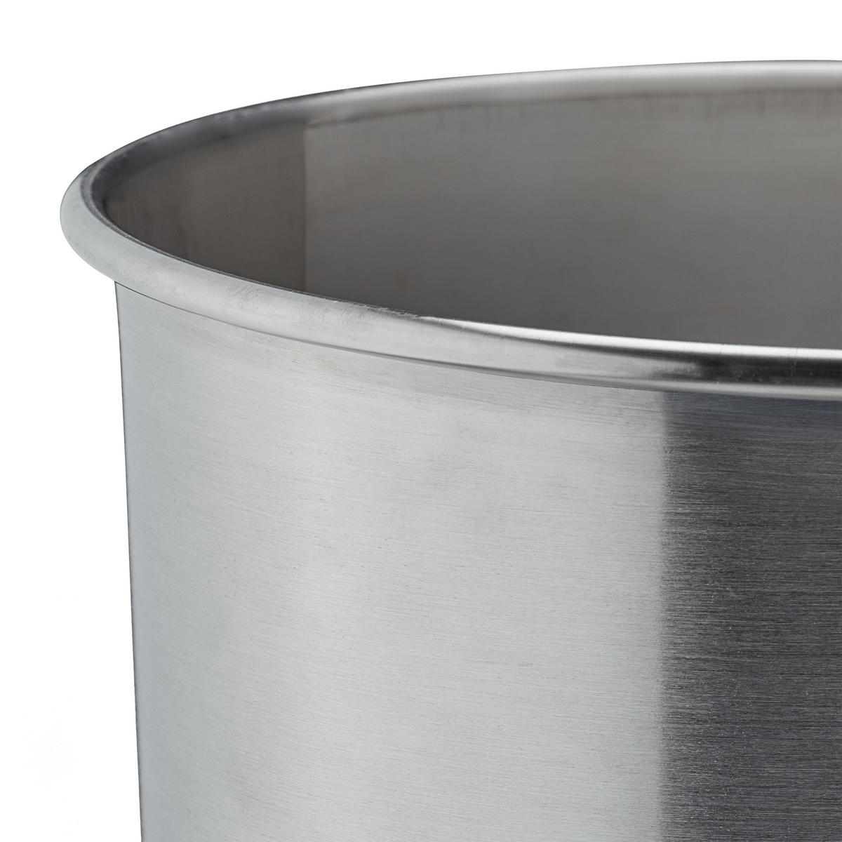 MÜLLEIMER Arbeitsplatte - Silberfarben, Metall (27/25/27cm) - Relaxdays