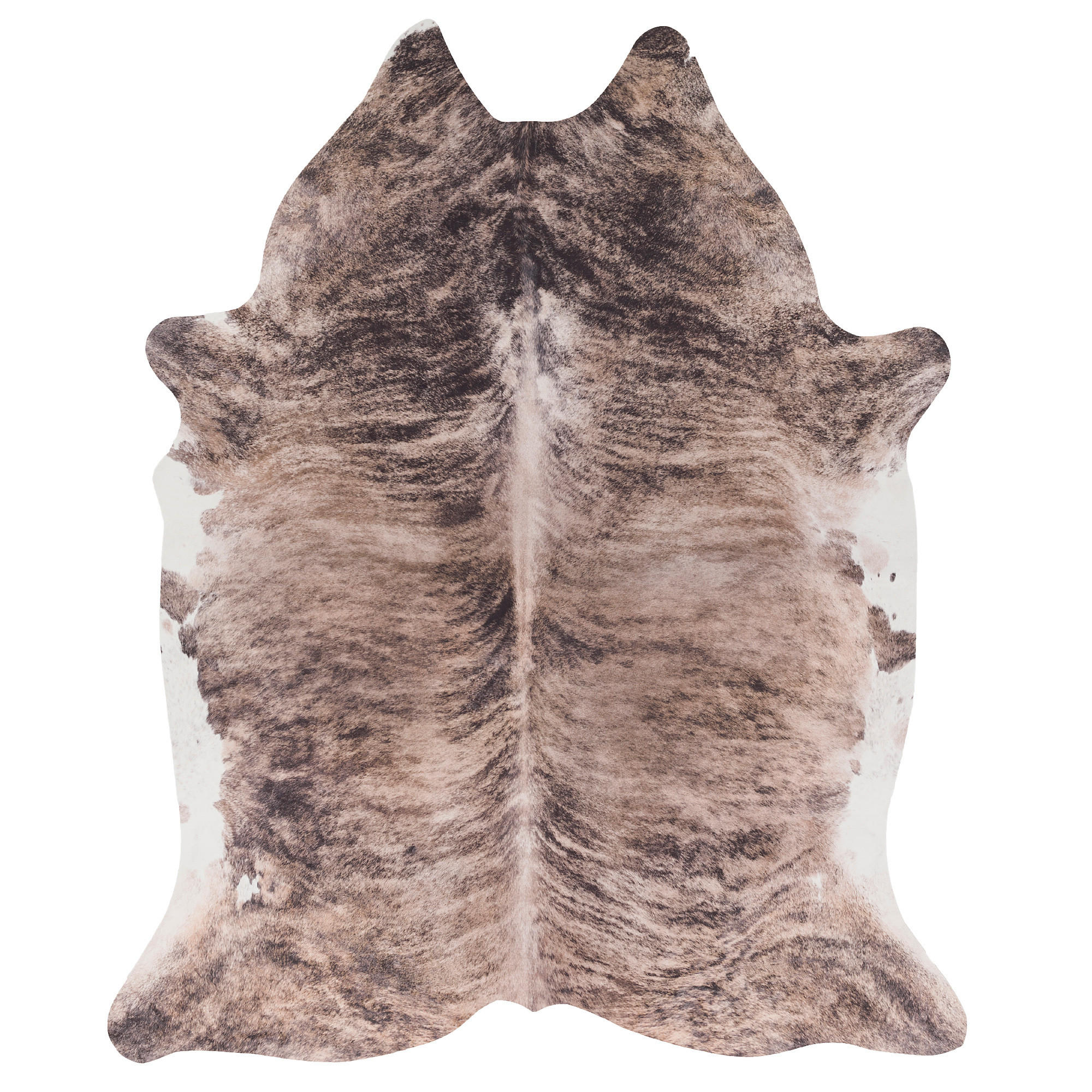 KUNSTFASER TEPPICH RINDERFELL - Beige/Braun, Textil (125/160cm) - Pergamon