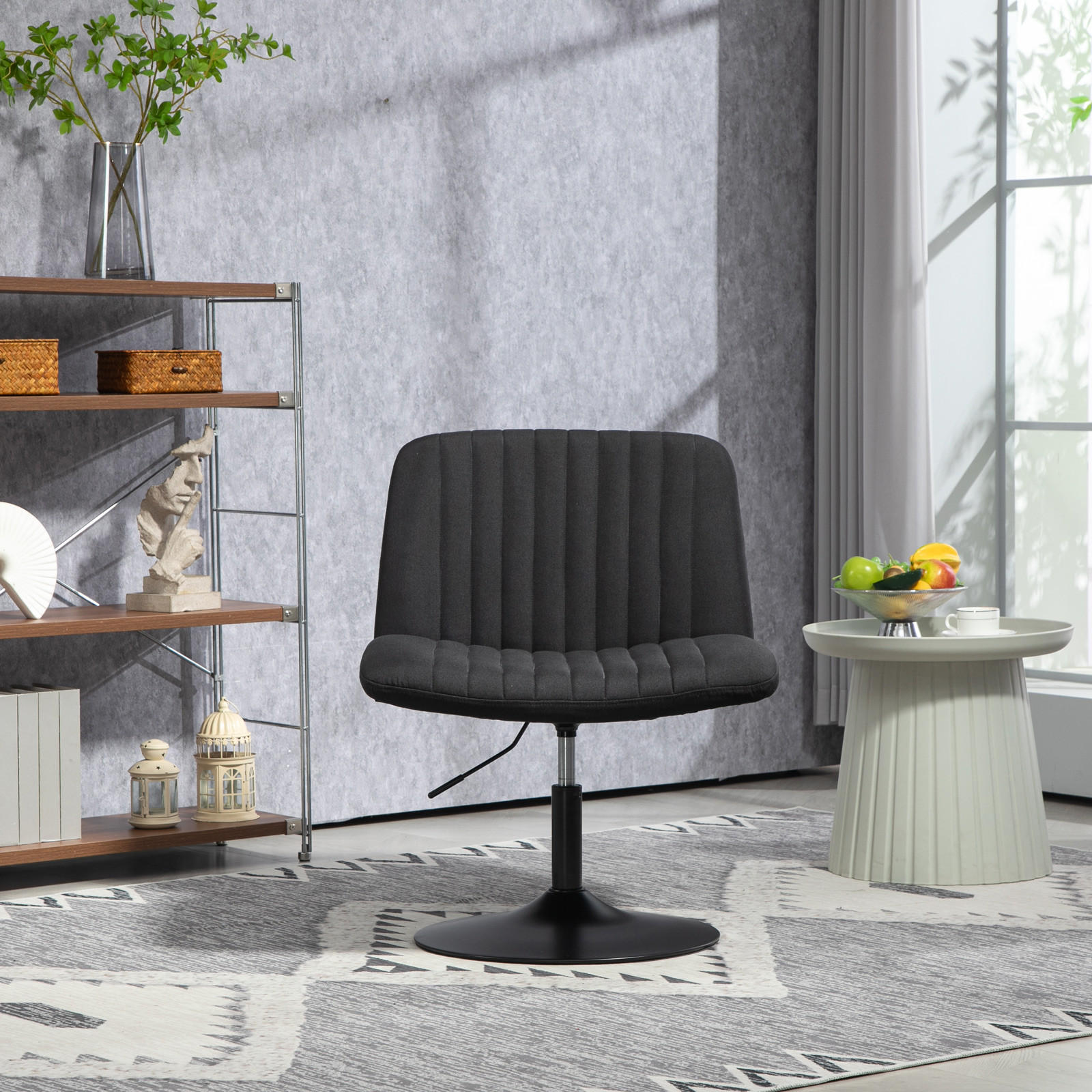 Thumbnail - Svita Loungesessel, Schwarz, Textil, 64x96x66 cm, Wohnzimmer, Sessel, Polstersessel