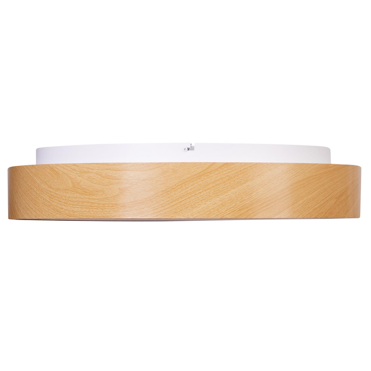 LED-DECKENLAMPE Heller Holzfarbton Bragoto - Hellbraun, Metall (60/60/9cm) - Beliani