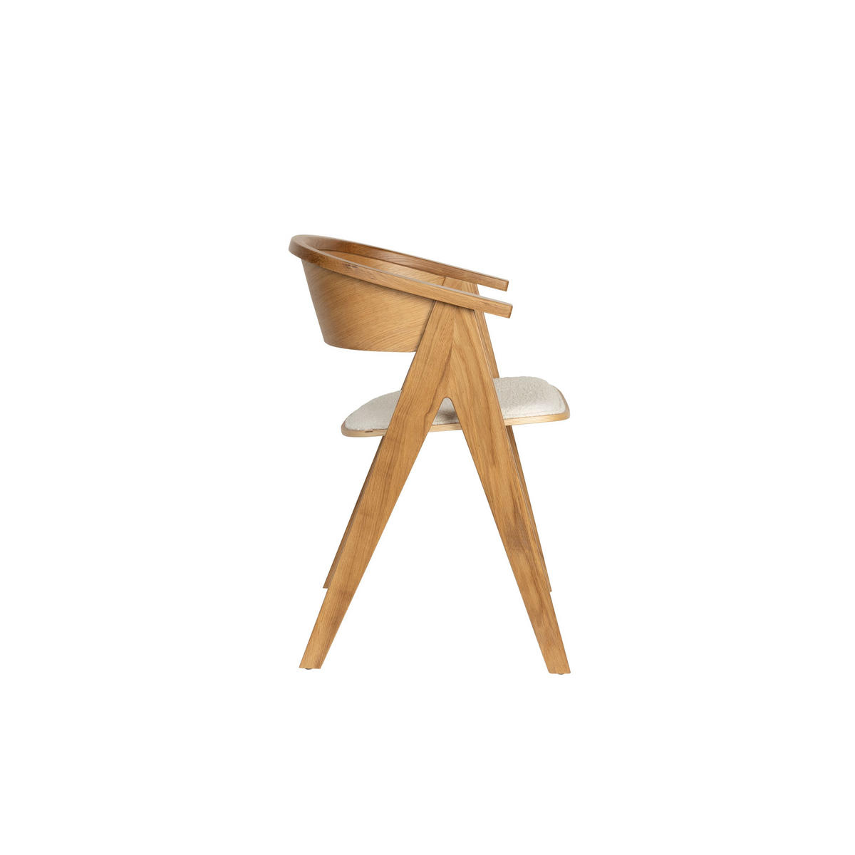 ESSZIMMERSTUHL NDSM Natur/ Braun - Braun, Holz (59/79/54cm) - Zuiver