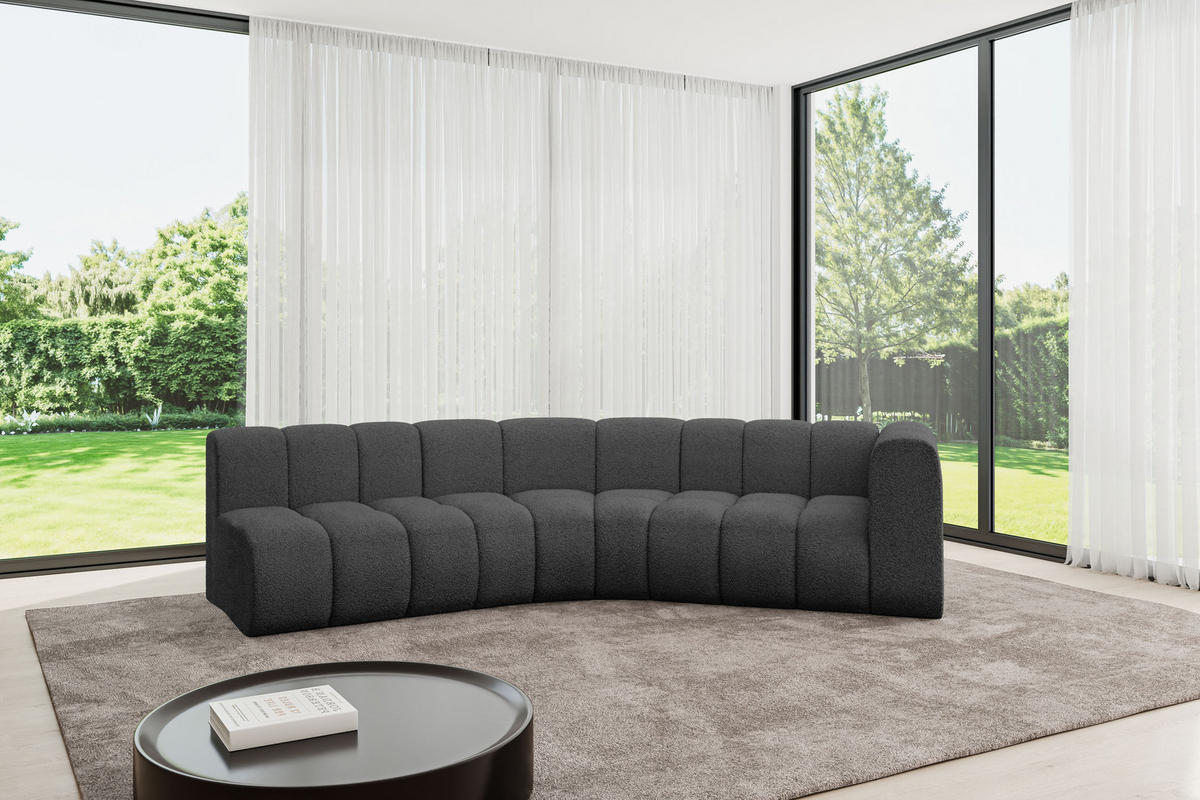 ECKSOFA modulares Sofa Karex-L1 - 308x194x70 cm Grau - Grau, Holzwerkstoff/Textil (308/194cm) - ALTDECOR