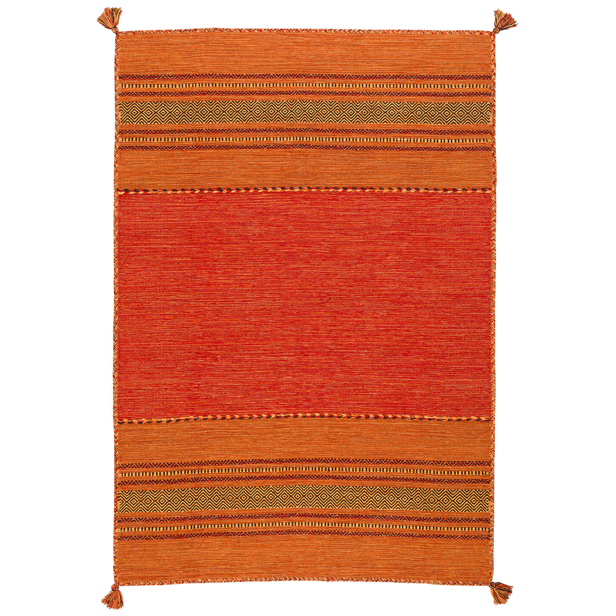 NATUR TEPPICH KELIM NAVARRO - Terracotta, Textil (170/240cm) - Pergamon