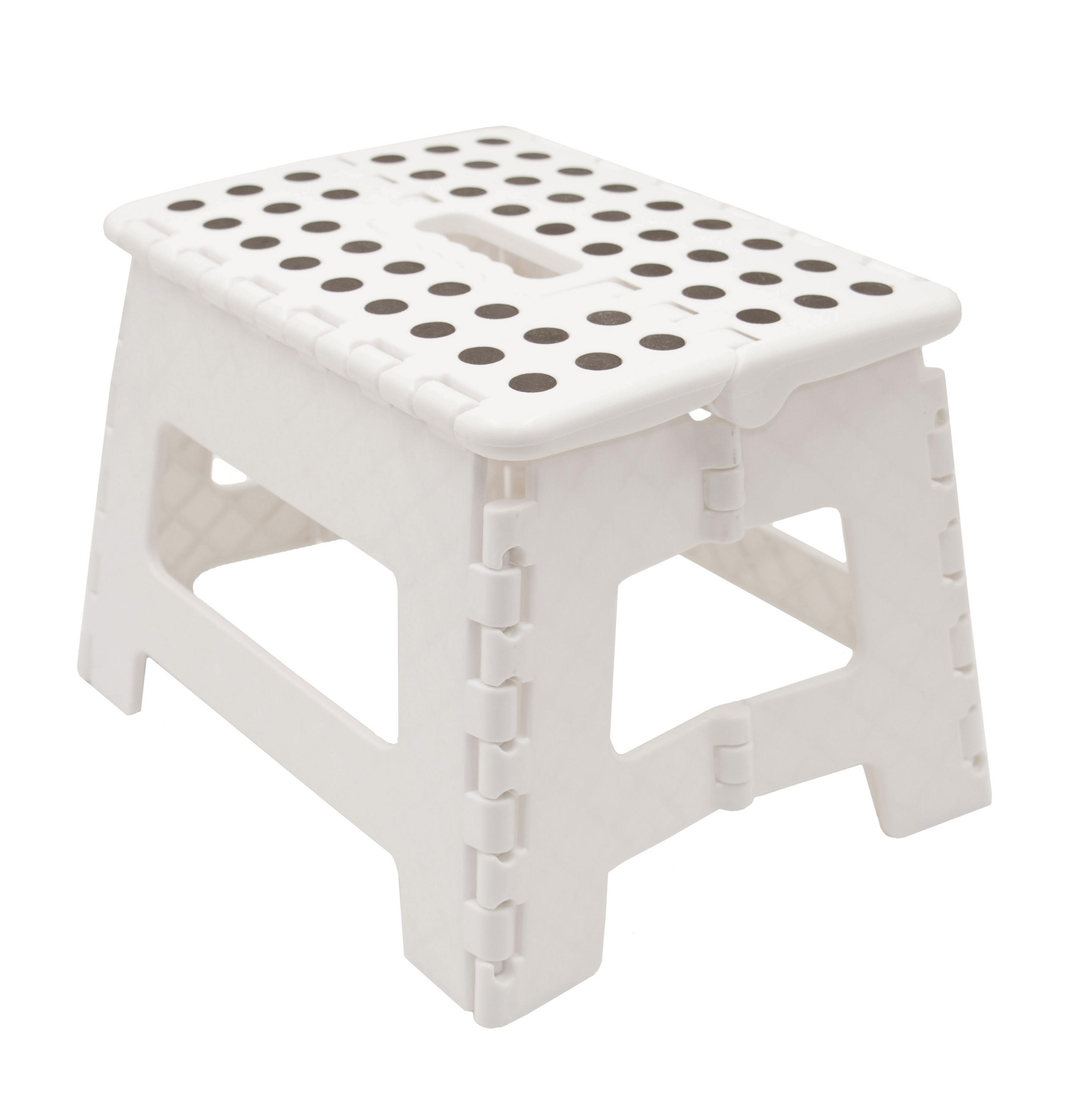 KLAPPHOCKER, 100% Kunststoff - Weiß, Kunststoff (29/22/22cm) - Zollner