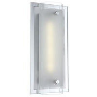 LED WANDLEUCHTE Metall Chrom Silber - Silberfarben, Metall (12/8.5/25cm) - Globo Lighting