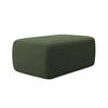POUF Strukturstoff Stoff Grün - Schwarz/Olivgrün, Kunststoff/Textil (102/40/62cm) - Makamii