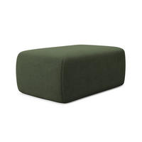 POUF Strukturstoff Stoff Grün - Schwarz/Olivgrün, Kunststoff/Textil (102/40/62cm) - Makamii