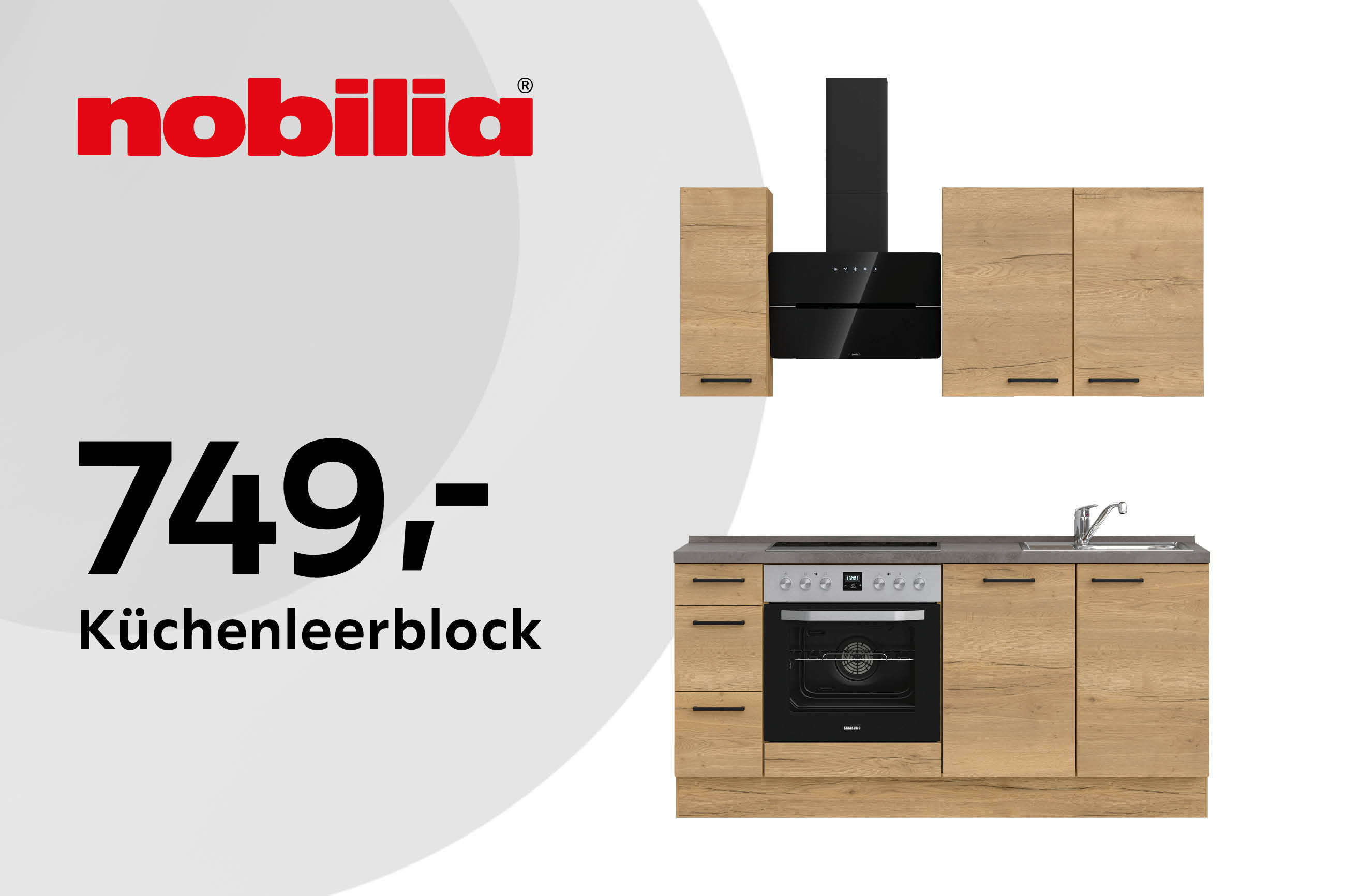 Küchenleerblock Nobilia 749,-