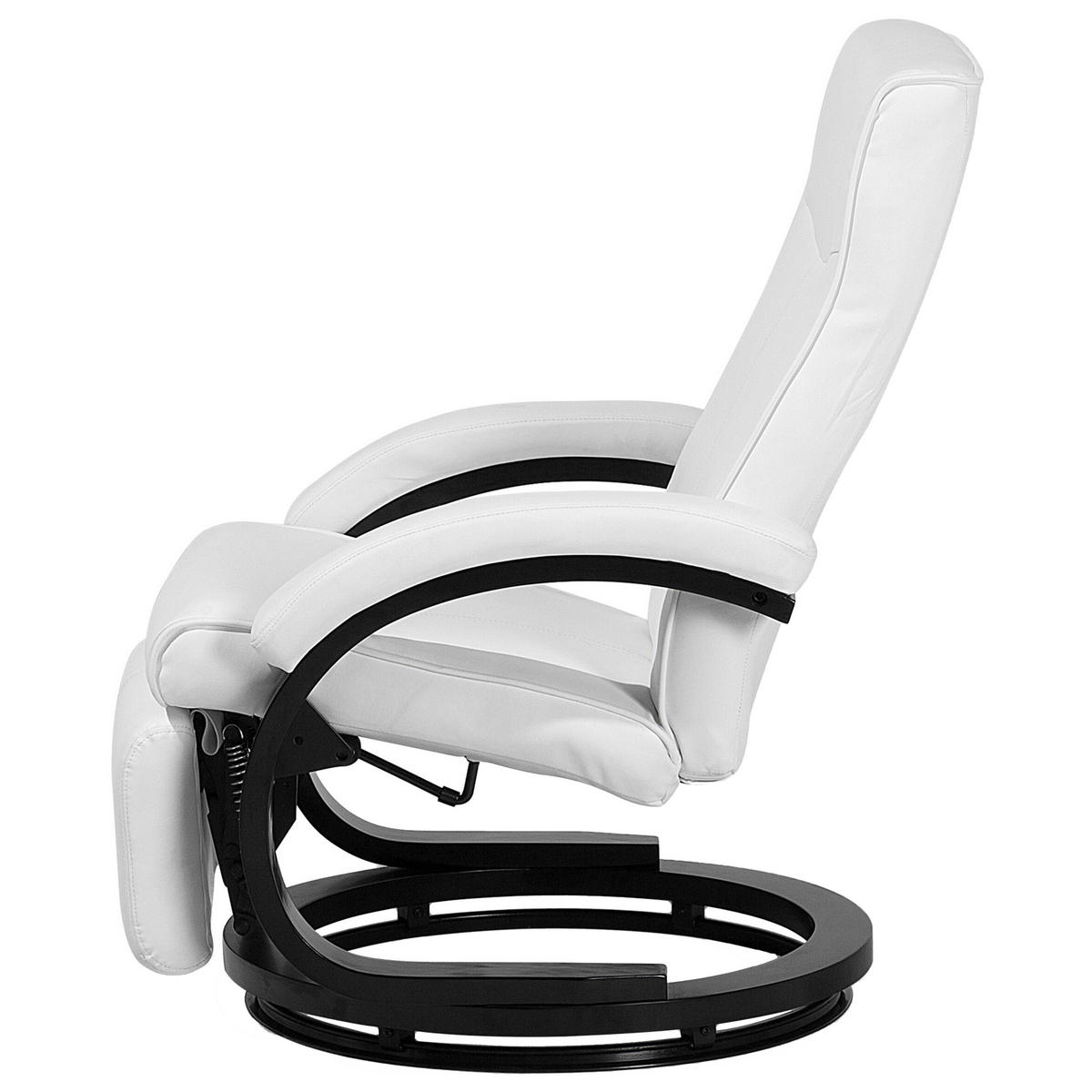 SESSEL Kunstleder Weiß Might - Weiß, Holz/Textil (67/97/86cm) - Beliani
