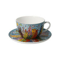 MILCHKAFFEETASSE James Rizzi My New York City Day, Fine Bone China - Multicolor, Keramik (0.35L) - Goebel
