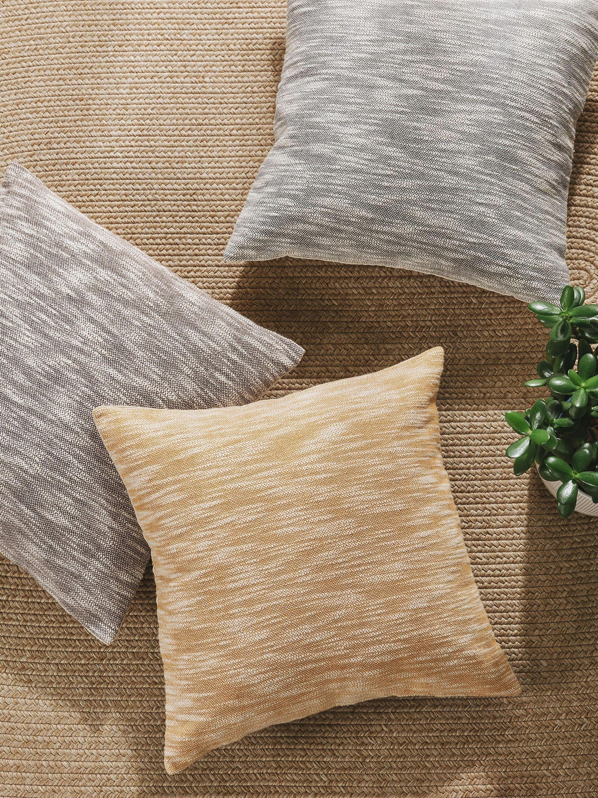 KISSENBEZUG Nadia Braun 45x45 cm - Braun, Textil (45/45cm) - benuta Nest
