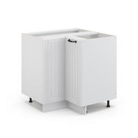 ECKUNTERSCHRANK Fame-Line Weiß Landhaus 80.5 cm ohne AP - Weiß, Holzwerkstoff (80.5/82/51.6cm) - Vicco