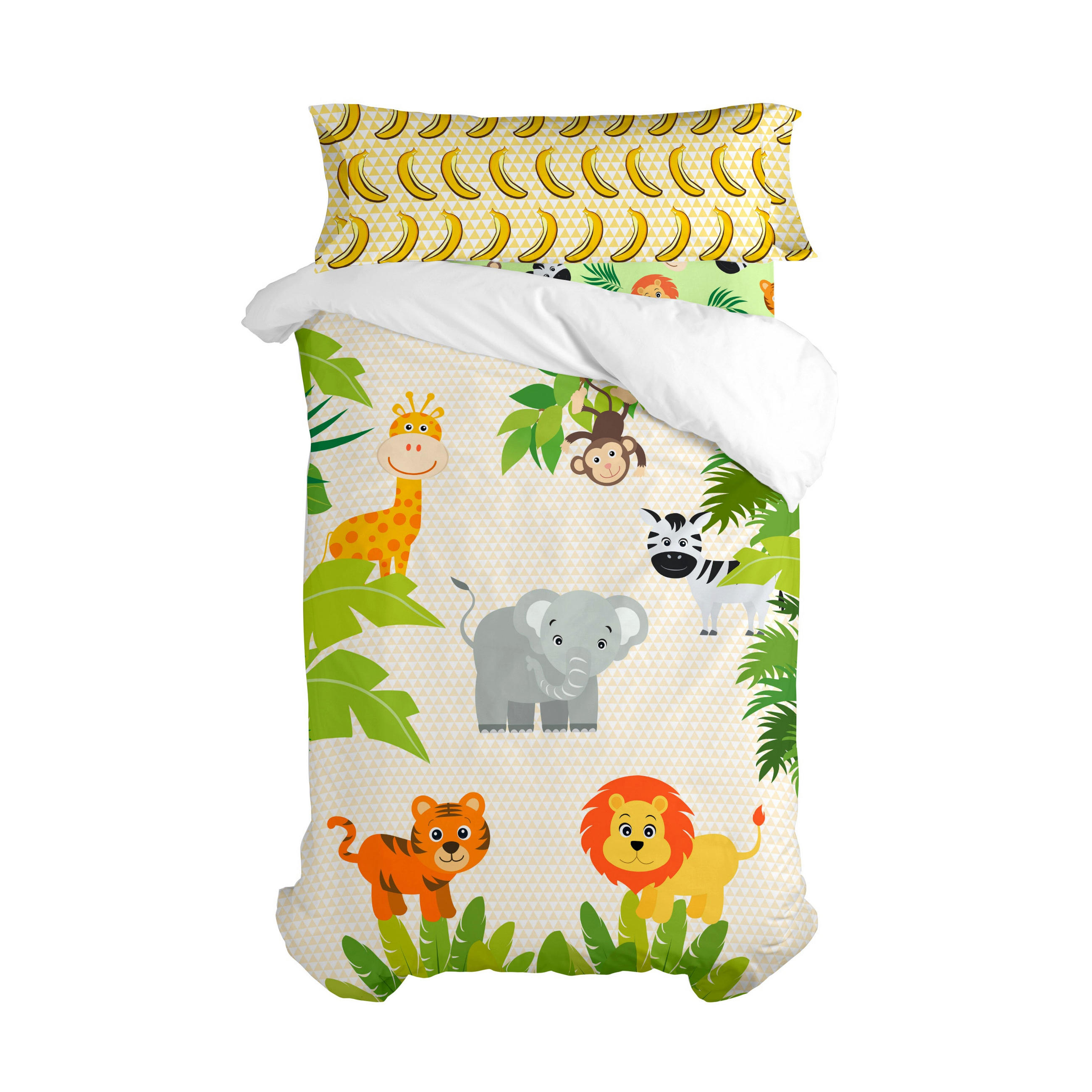 BETTBEZUG 2er-Set teiliges wild 135/140x200 cm (standardgrösse) mehrfarbig - Multicolor, Textil (140/200cm) - Happy Friday