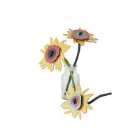 DEKOFIGUR Sonnenblumen-Trio 4/27 cm - Multicolor, Wellpappe (4/27/10cm) - KUNSTLOFT