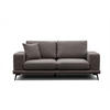 SOFA MEDIOLANE 2,5-Sitzer, braun - Braun, Holzwerkstoff/Textil (203/87/96cm) - Courtois Laville