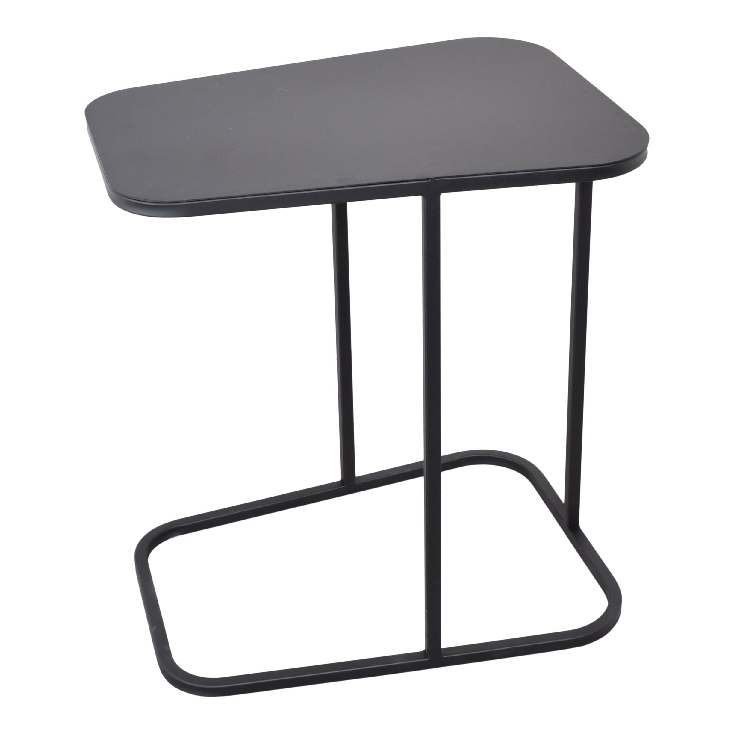 BEISTELLTISCH Inris Schwarz - Schwarz, Metall (51/35/55cm) - LOFT42