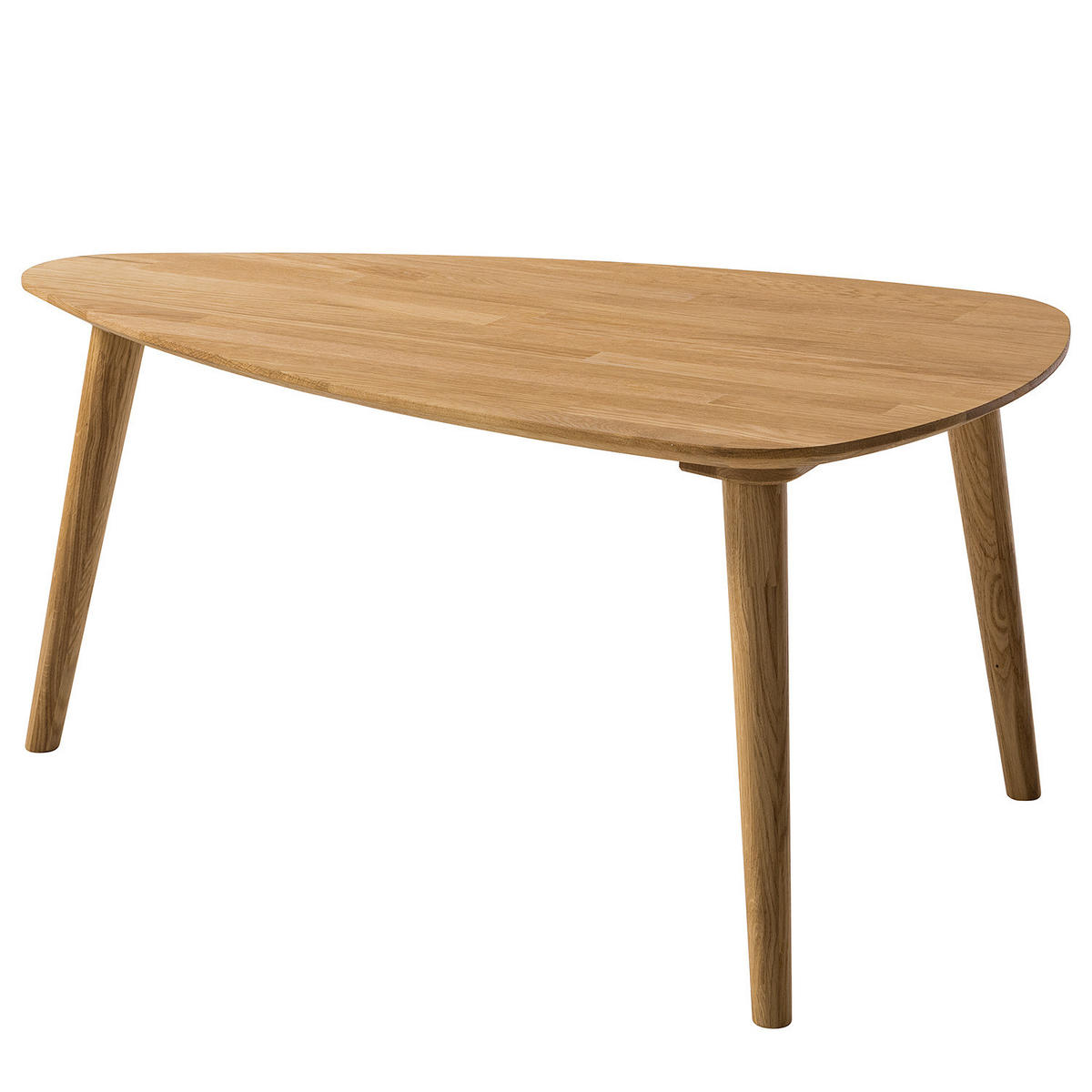 COUCHTISCH - Massivholz - Eichefarben/Braun, Holz (60/90/43cm) - home24