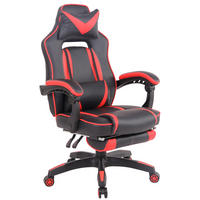 BÜROSTUHL Hero, Kunstleder Schwarz/Rot - Rot, Kunststoff/Textil (68/124/61cm) - TPFLiving