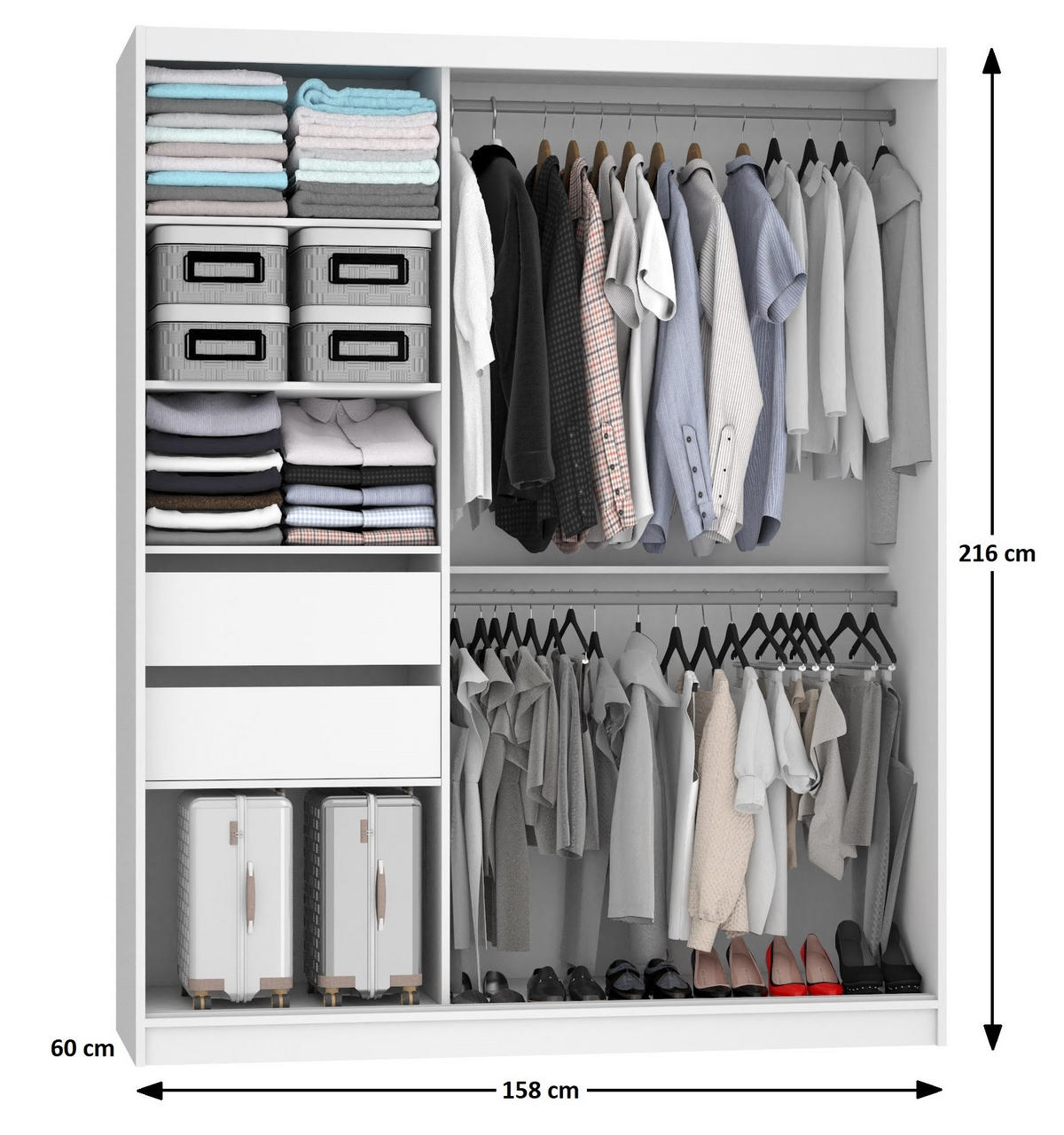 SCHWEBETÜRENSCHRANK Verona ME, Schwarz/Goldbraun Matt, 158 cm, mit Spiegel - Braun, Holz (158/216/60cm) - B BELINI GROUP