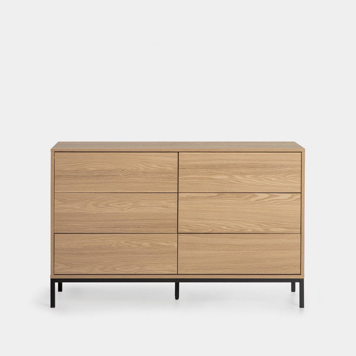 SCHUBLADENKOMMODE DOPPELTE Remi Natürlich 120 cm x 76 cm - Naturfarben, Holzwerkstoff (120/76/40cm)