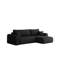 ECKSOFA Flora In Verita - Schwarz, Holzwerkstoff/Textil (272/145cm) - Fun Möbel